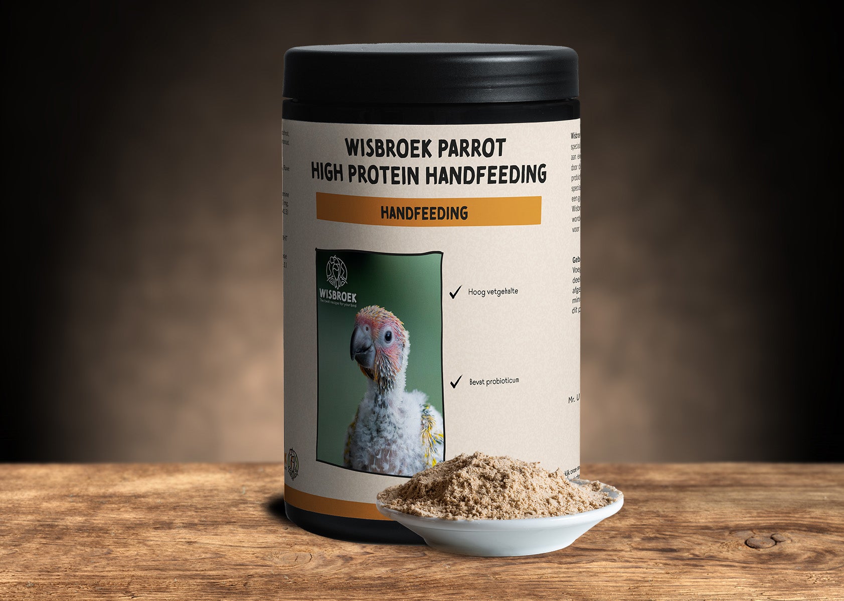 Parrot high fat alimento cria a mano